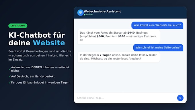 einen datenschutzfreundlichen ki chatbot in deine webseite einbauen