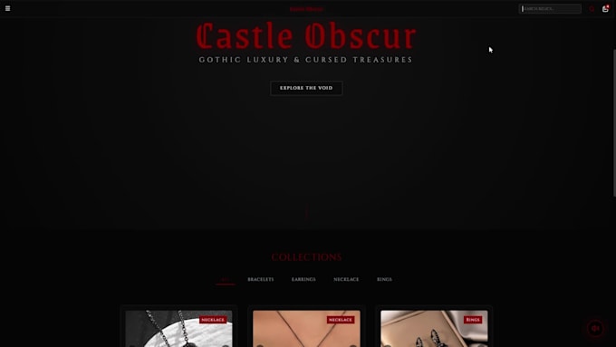 build a custom crossplatform app with a gothic aesthetic