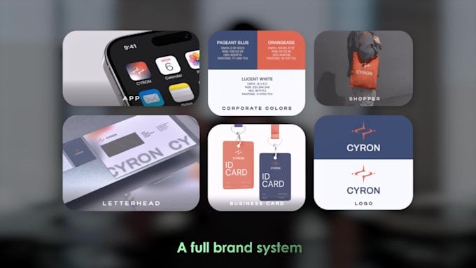 branding kit package with brand identity