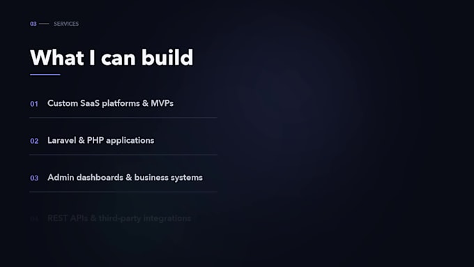 build a custom saas or web application using laravel