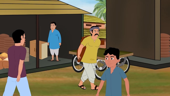 make 2d animation cartoon stories, moral stories, dream toon