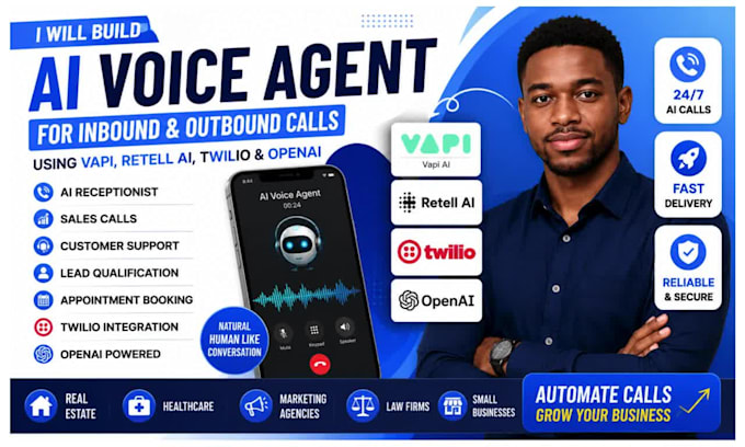 build ai voice agent using vapi retell ai twilio and openai