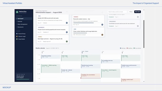 organize, schedule and plan for you