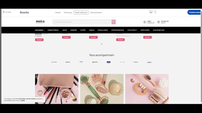 setup nuvemshop loja integrada tiendanube shopify online ecommerce store design