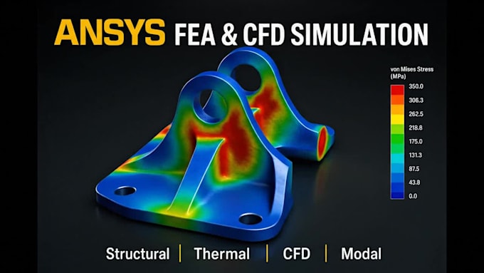 do ansys fea and cfd simulation and analysis with report