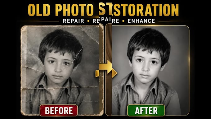 old photo restoration and image enhancement