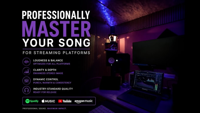 professionally master your song for streaming platforms