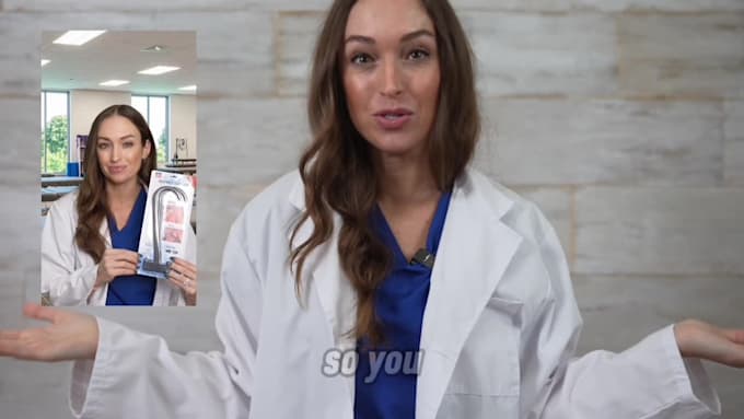create a medical spokesperson marketing video