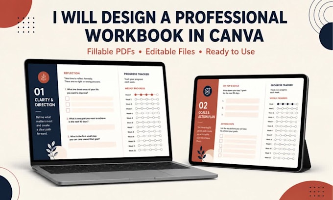 design canva workbook coaching workbook educational workbook design