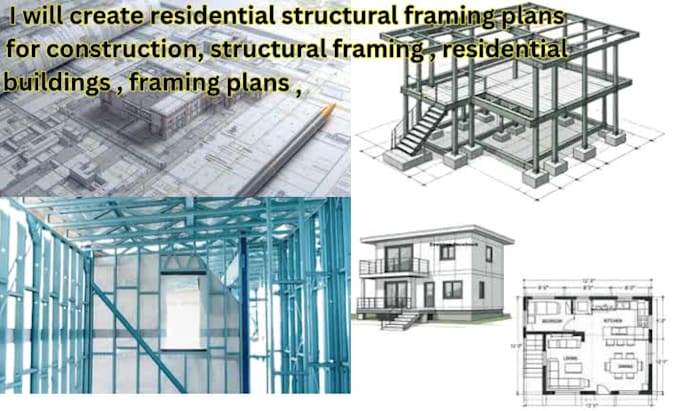 do residential structural framing plans for construction and autocad