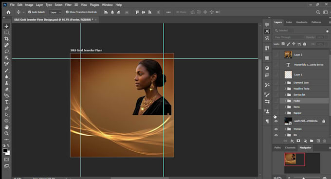 design a professional brand advertisement or product flyer