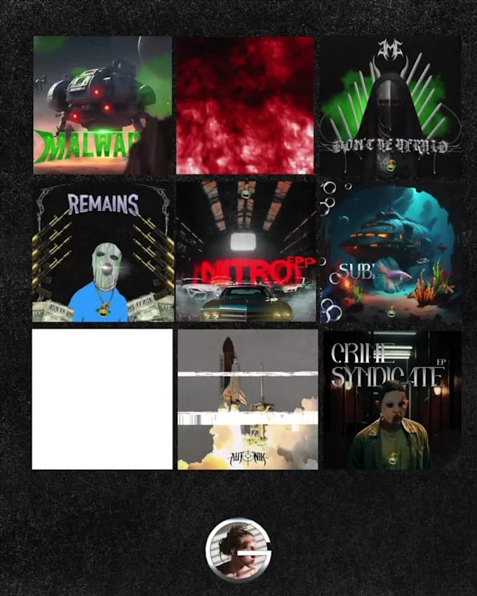 music covers and visual 2d,3d