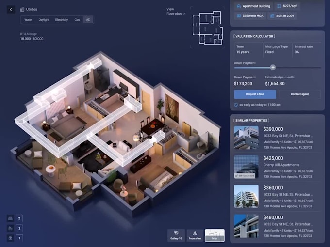 3d interactive landing page gsap threejs websgl website react three fiber saas