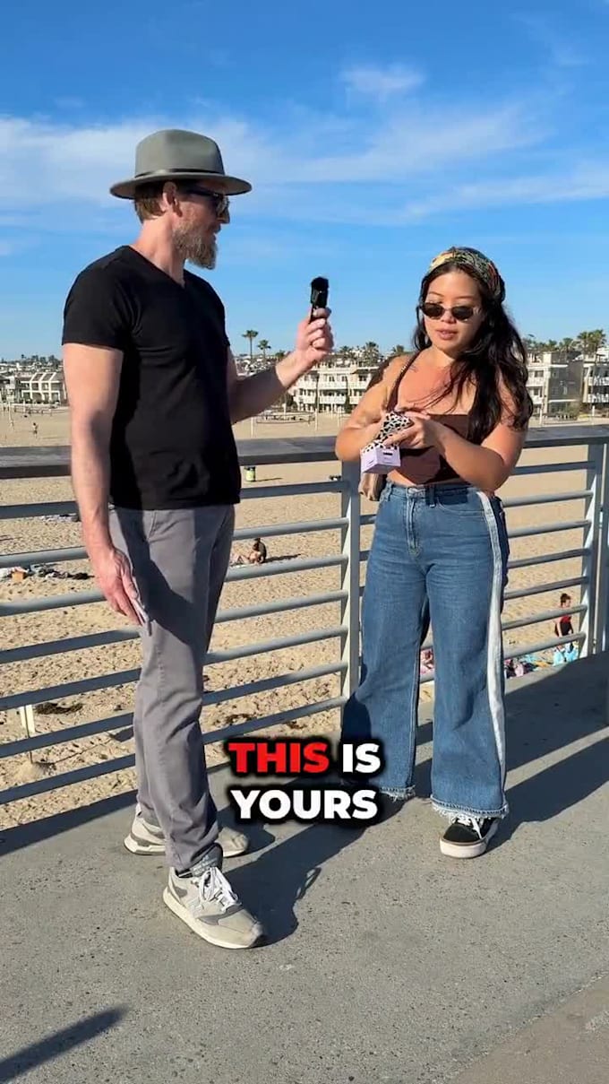 be the actor in your scripted zoom or street interview video