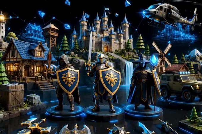 create a high quality 3d low poly model for game art VR ar unity style