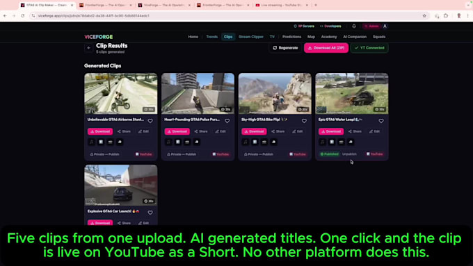create ai gaming highlight clips from your gameplay or stream