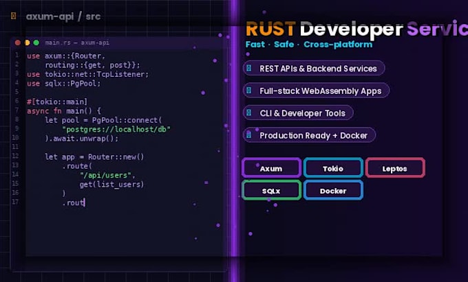 build desktop and web applications in rust