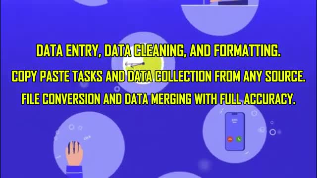 do data entry and typing in excel