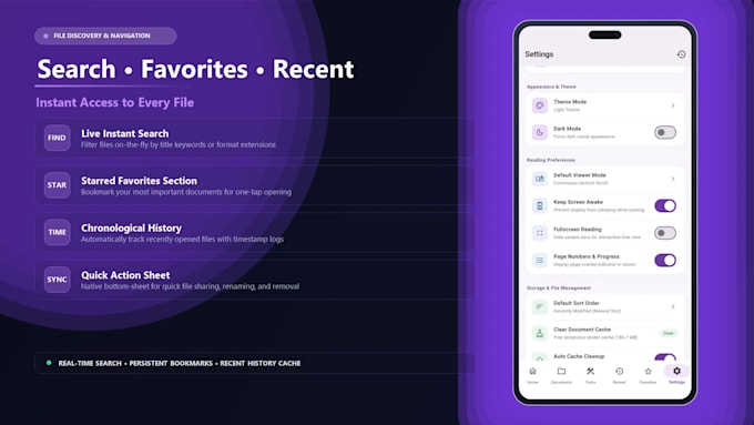 develop a flutter document reader and document management app