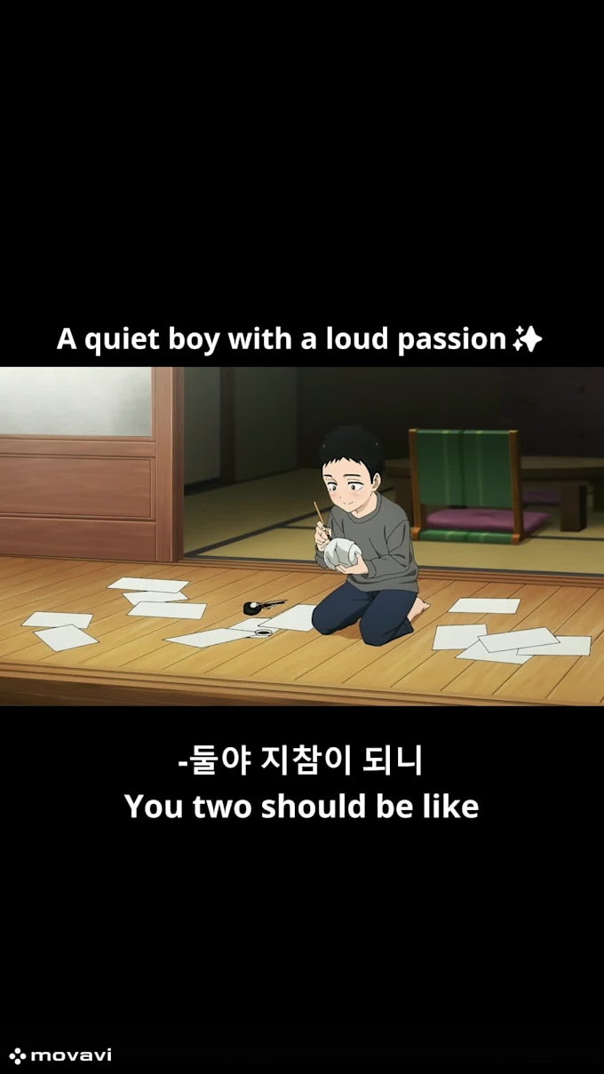 create anime reels and shorts with subtitles