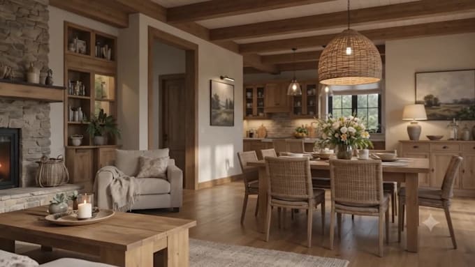 create a photorealistic interior design render using ai