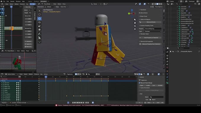 create custom roblox character animations in blender