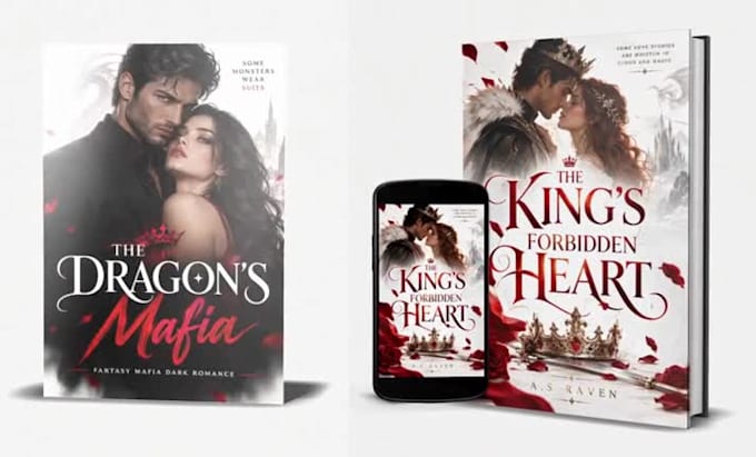 design dark romance, mafia romance and fantasy book covers for KDP