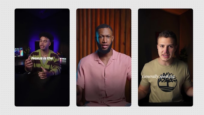 create short form reels for youtube, tik tok and instagram