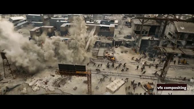 do vfx compositing blood effect horror fire effect cgi integration for film