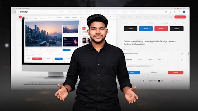create a modern responsive website