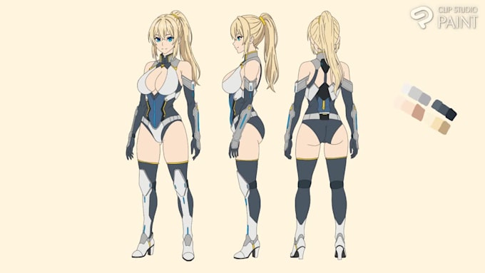 design custom scifi anime character design