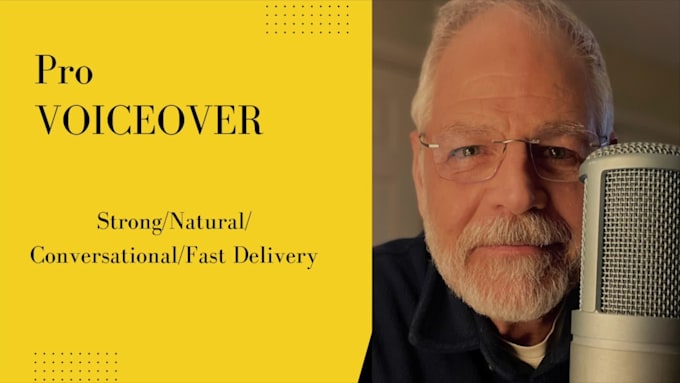 do a convincing north american male voice over