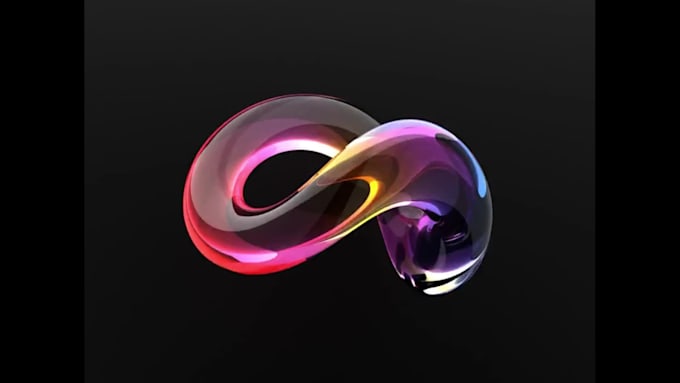 do 3d abstract animation abstract art 3d loop video for web