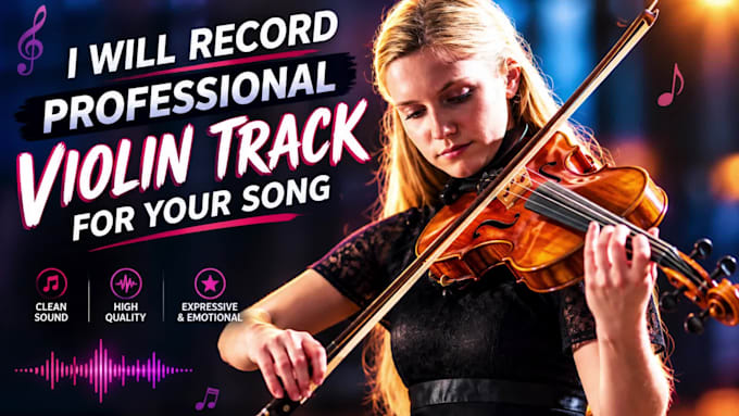 record professional violin for your song