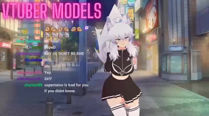 draw rig live 2d vtuber model live 2d vtuber model vtuber