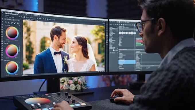 do professional cinematic wedding and event video editing