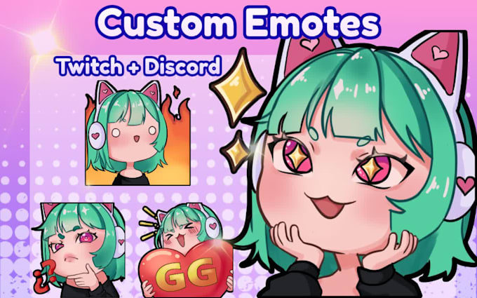 create custom chibi emotes for discord and twitch