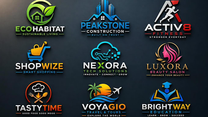 design a modern professional business logo design for your brand