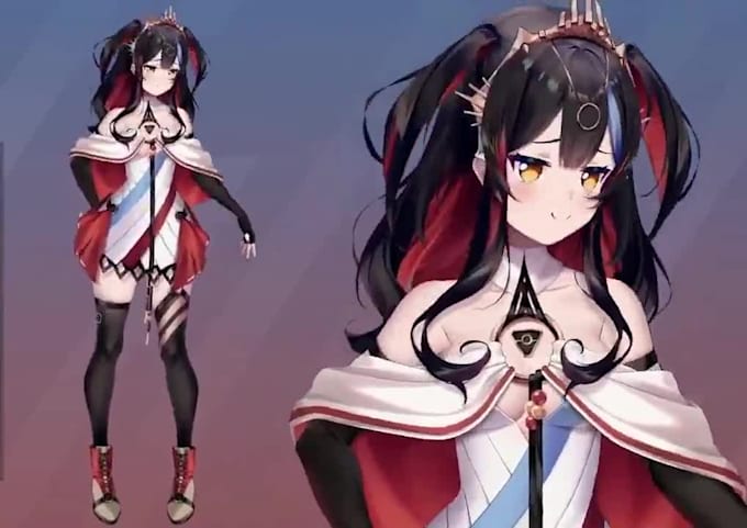 design and rig vtuber avatar live2d model pngtuber motion capture face tracking