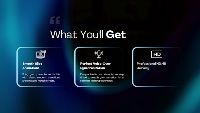 convert your powerpoint slides into an animated course video with your vo