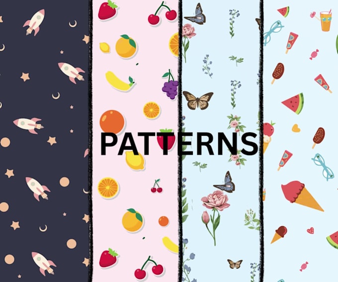 seamless pattern design for fabric, textile, and print