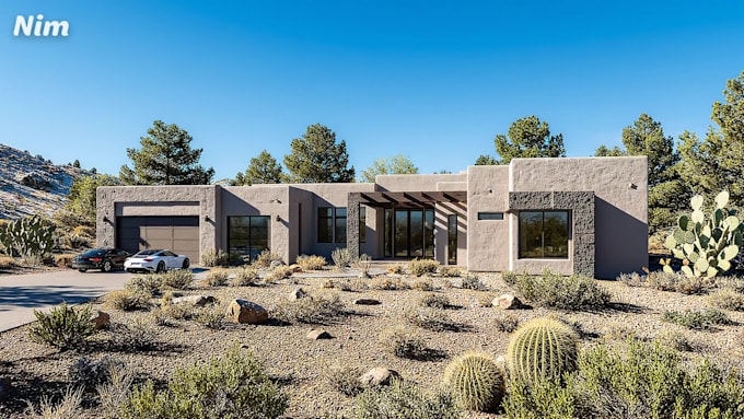 create realistic architectural exterior 3d renderings
