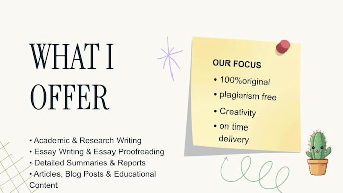 do academic writing, research, essay writing