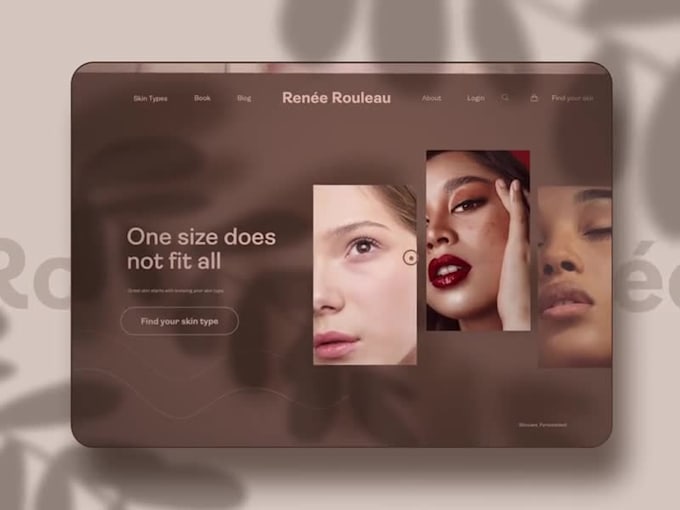 design beauty website, cosmetic website, salon website, spa website