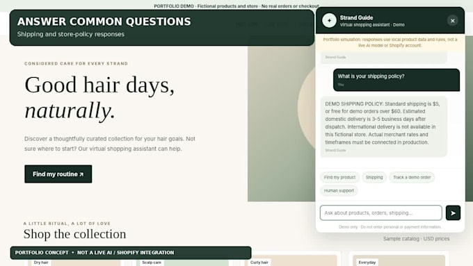 set up shopify ai chatbot, customer support and product recommendations