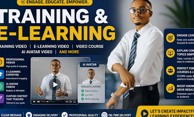 create engaging ai corporate vsls training video course elearning video