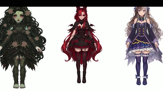 do professional vtuber model design ready for rigging