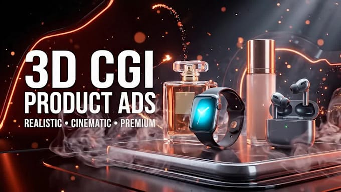 create realistic 3d cgi commercials for your product
