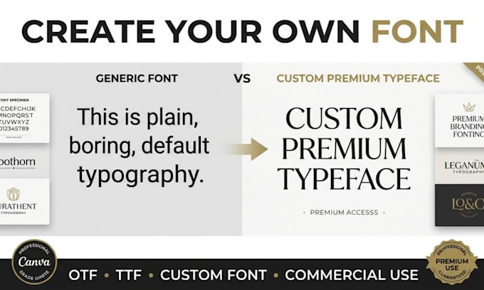 design custom german font typeface otf ttf lettering typography logo