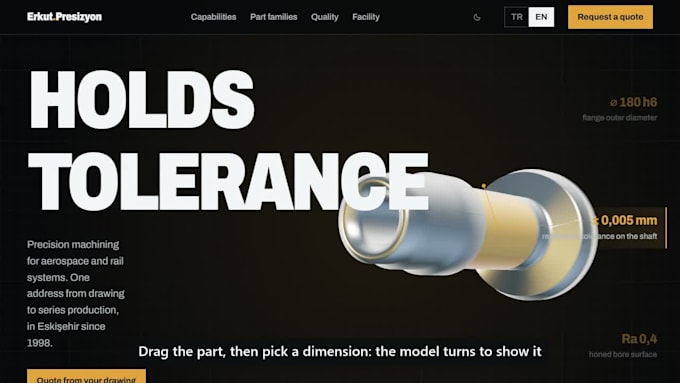 build an interactive 3d website with webgl and custom animation